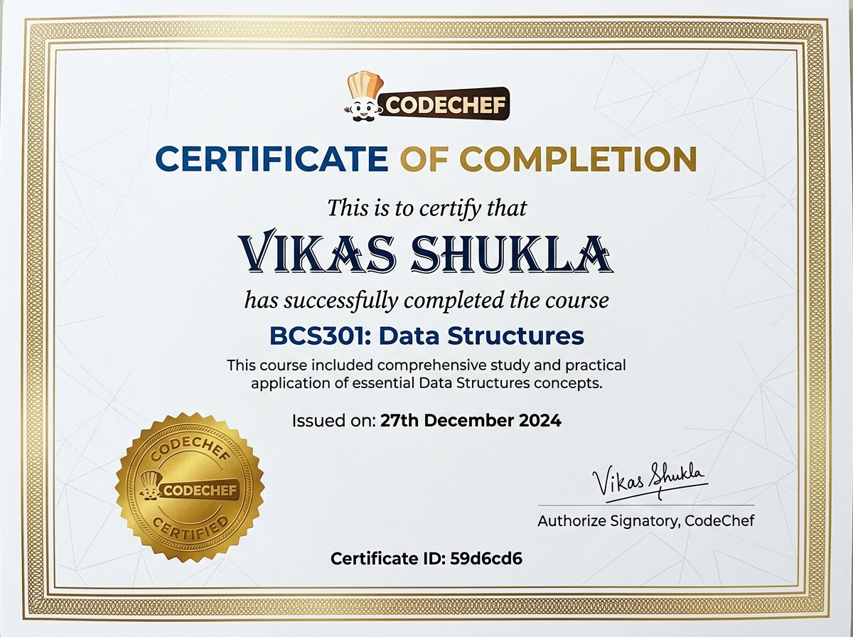 Data Structures - CodeChef